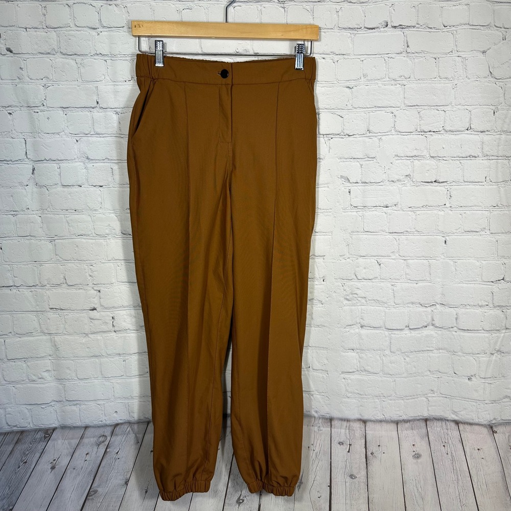 Lululemon Warpstreme Jogger 27 Roasted Brown High Rise Pleated Pants Womens